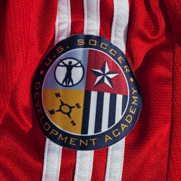 ADIDAS FORMOTION LAFC U.S. Soccer Development Academy Jersey Red And White LARGE - Picture 6 of 10